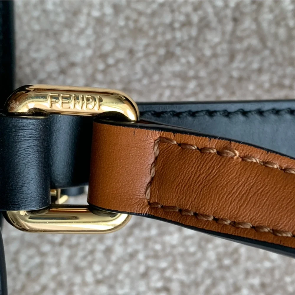 Fendi Raffia Vitello Macrame Large Peekaboo X-Tote - Picture 8 of 16